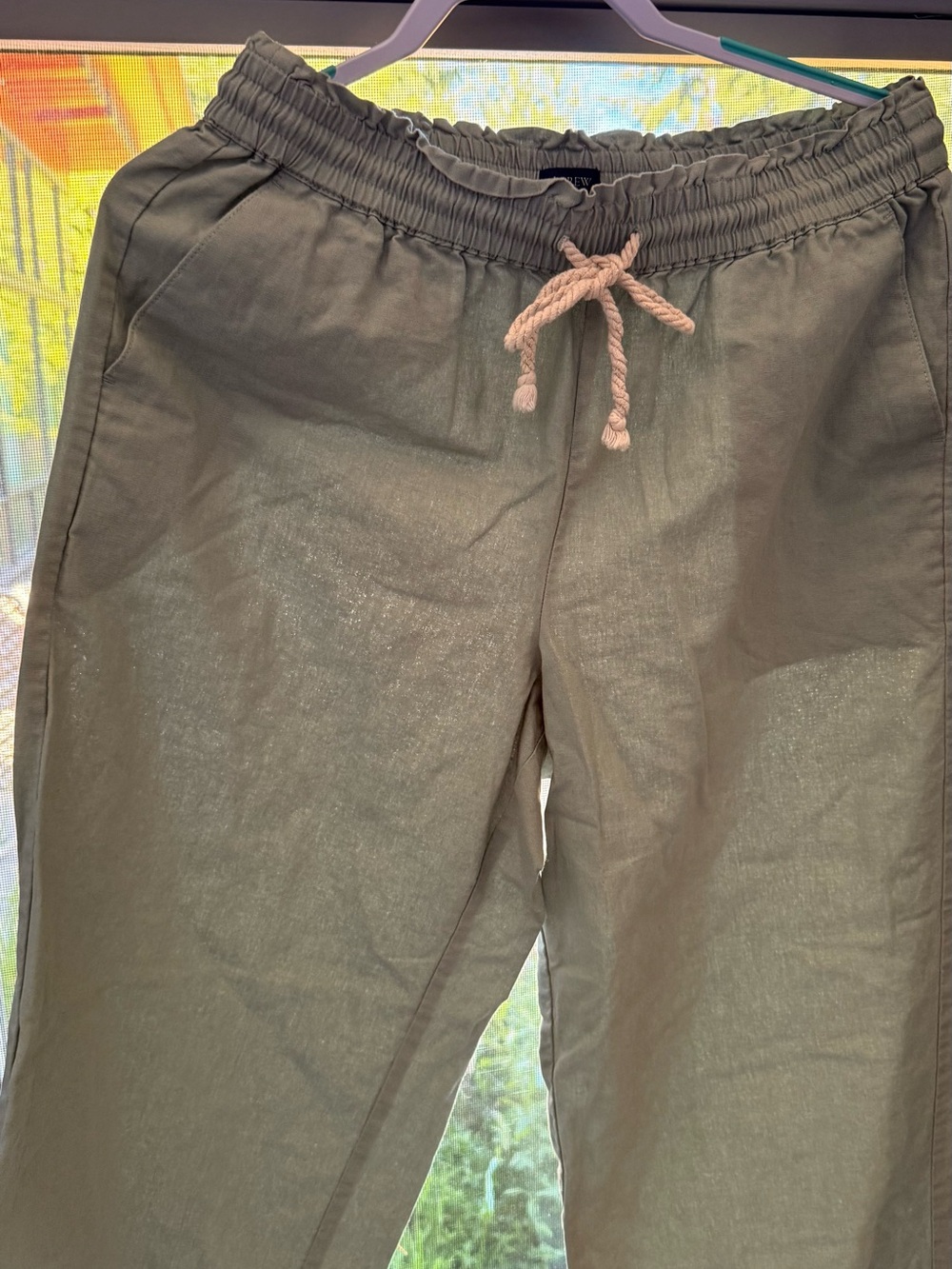 J . Crew New Linen/Cotton Pants -M